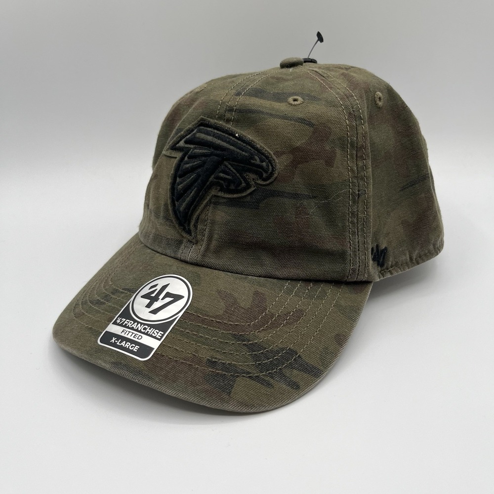 Atlanta Falcons Hat Cap Fitted XL Green‎ NFL Football Camouflage Camo NEW